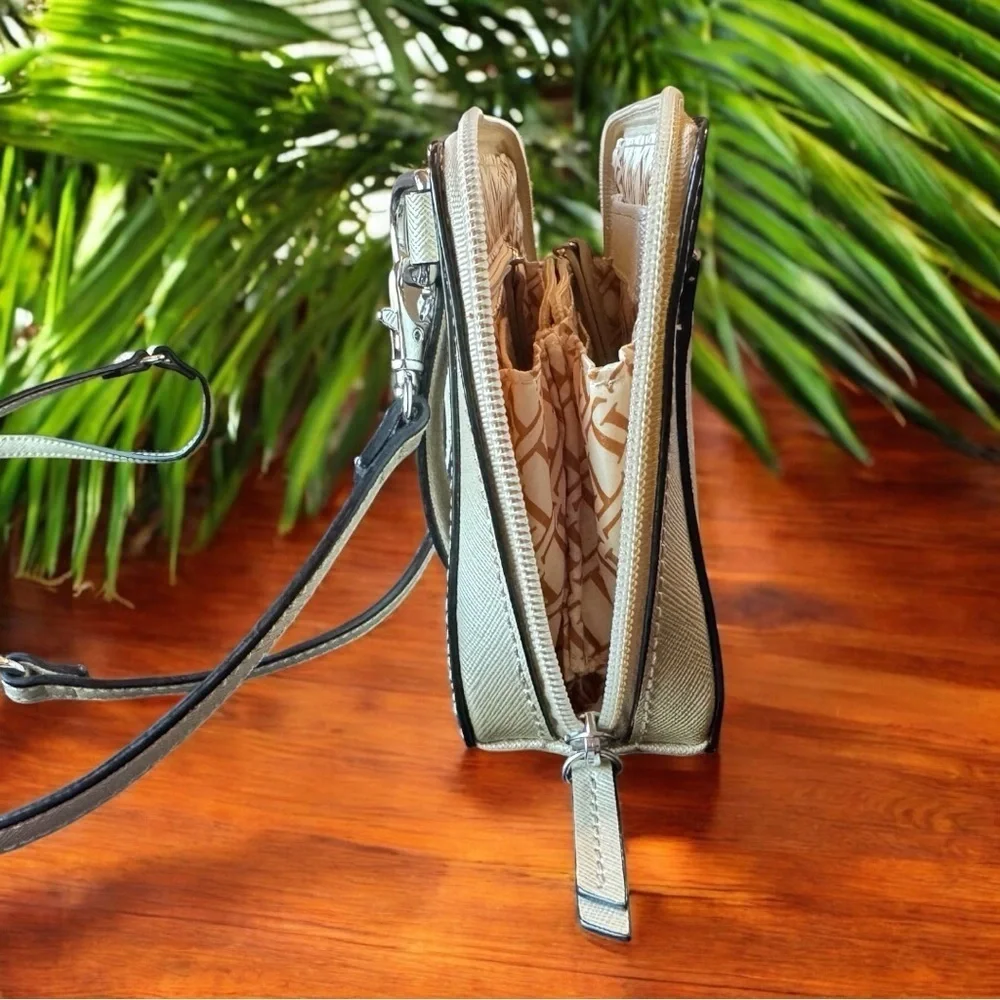 TIGNANELLO Bella RFID Saffiano Leather Crossbody / Belt Bag - Soft Gold